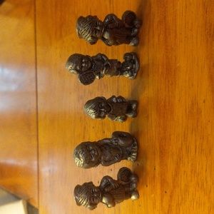 Lot of 5 Pewter Children Figurines
